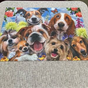 Ceaco's 500 Pc Dog Selfies Puzzle Hound Shitzu Bulldog Pomeranian Multi Breeds